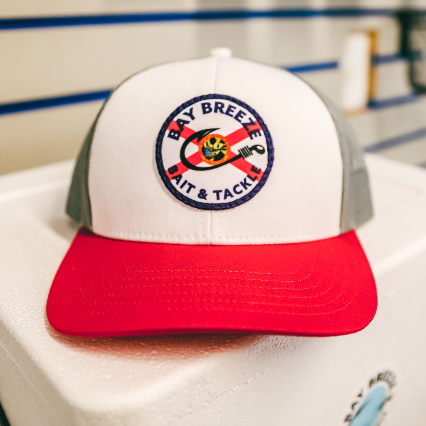 Bay Breeze Hat - Red Patch